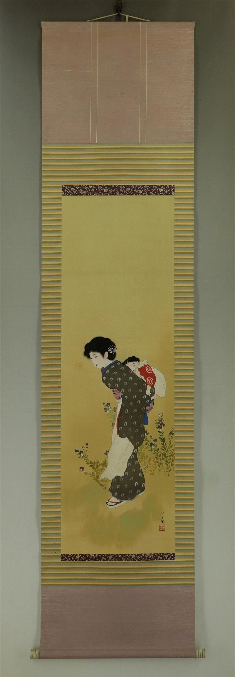 美人画掛軸（作者不詳)　Hanging Scroll Bijinga il_fullxfull.6515442436_n511.jpg