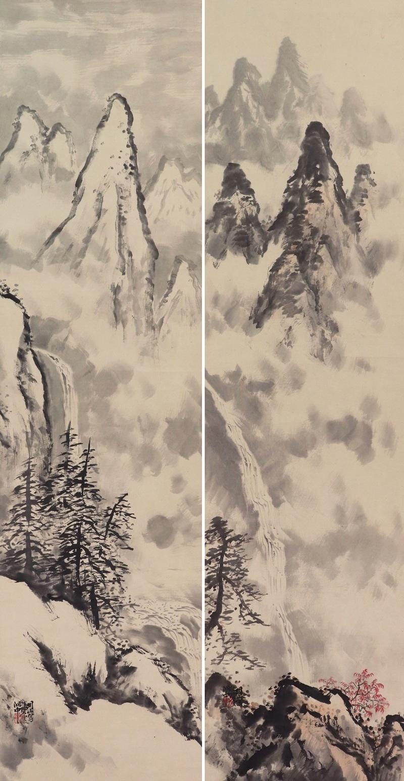 PAIR Vintage Japanese Wall Hanging Decor,wall Decor,beautiful
