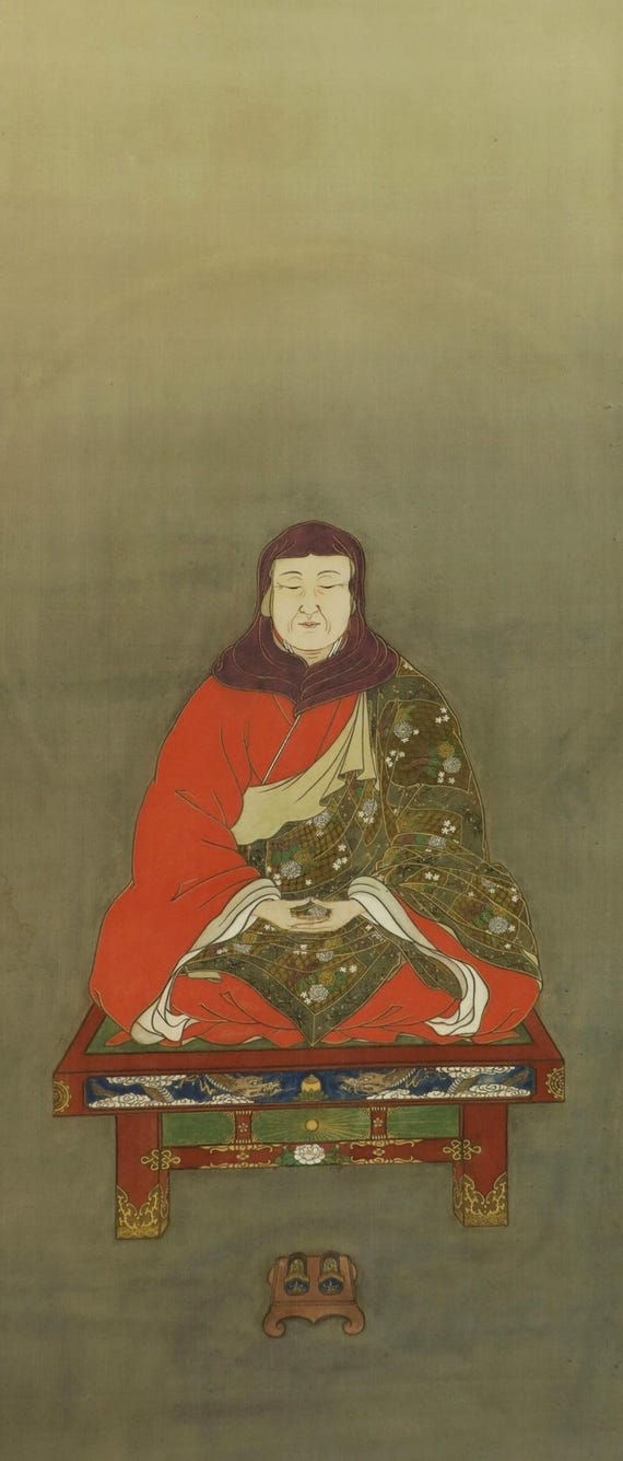 アンティーク壁掛け作品 アンティーク/ヴィンテージ壁掛け装飾、掛け軸絵画、仏像、仏画、最澄