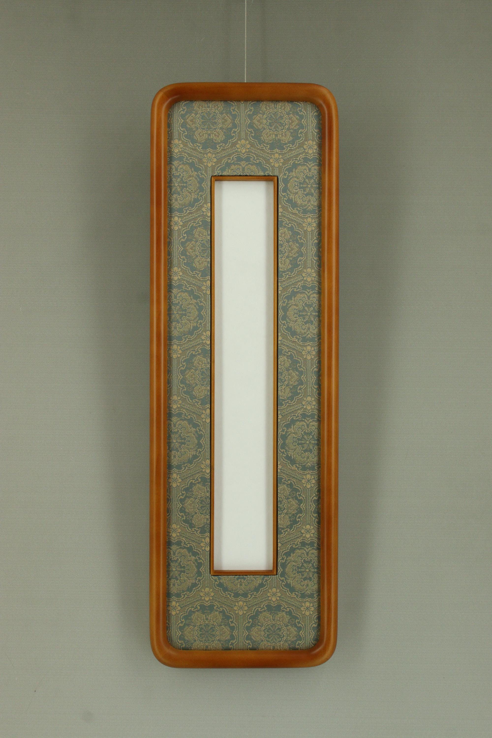 短冊 木製フレーム付き 新しい短冊木製フレーム、日本の短冊、短冊用フレーム、短冊