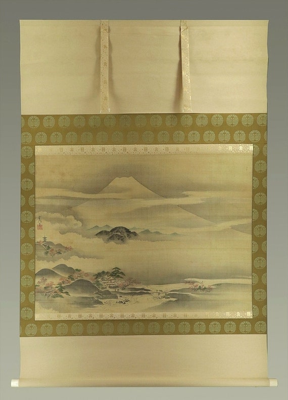 Large Antique Japanese Wall Hanging Decor,wall Decor,beautiful