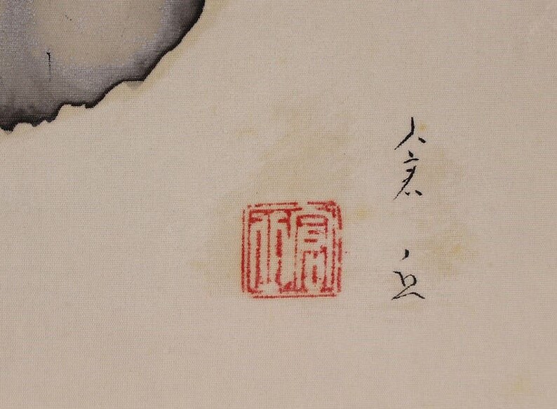 Japanese Fine Art Wall Hanging Scroll Painting Sparrows under | Etsy