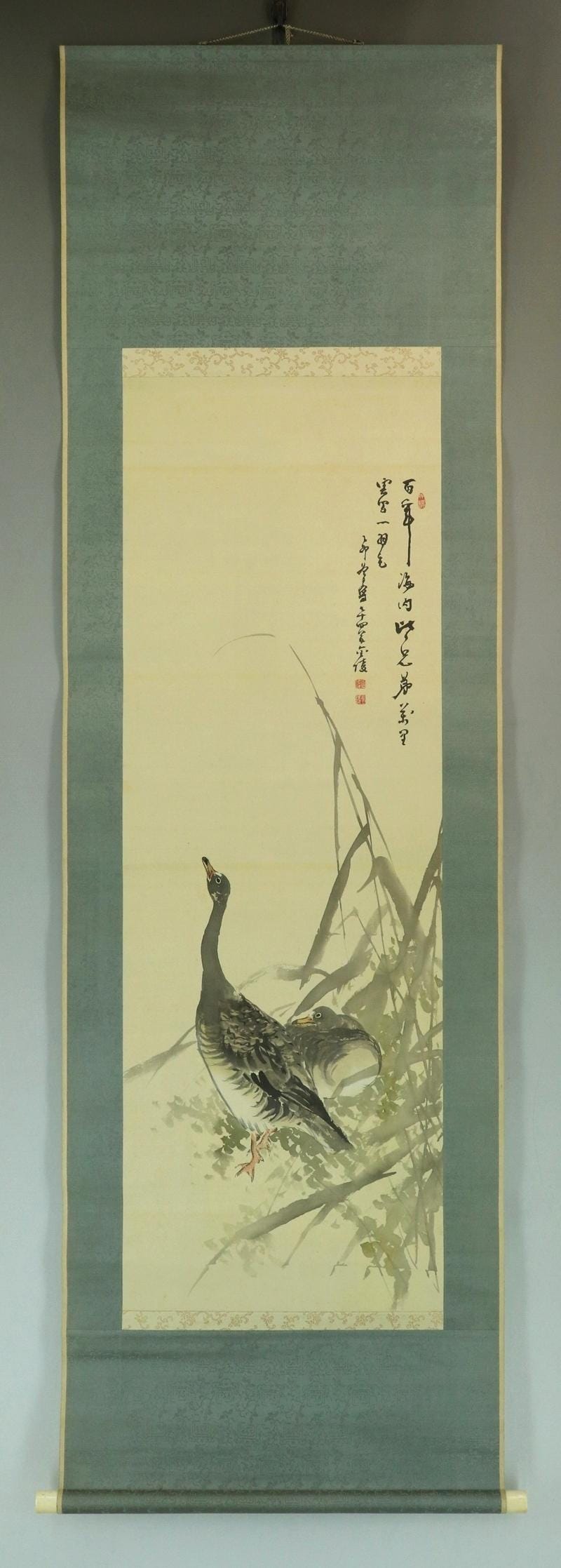 Vintage Japanese Hanging Scroll Painting,wall Art Painting