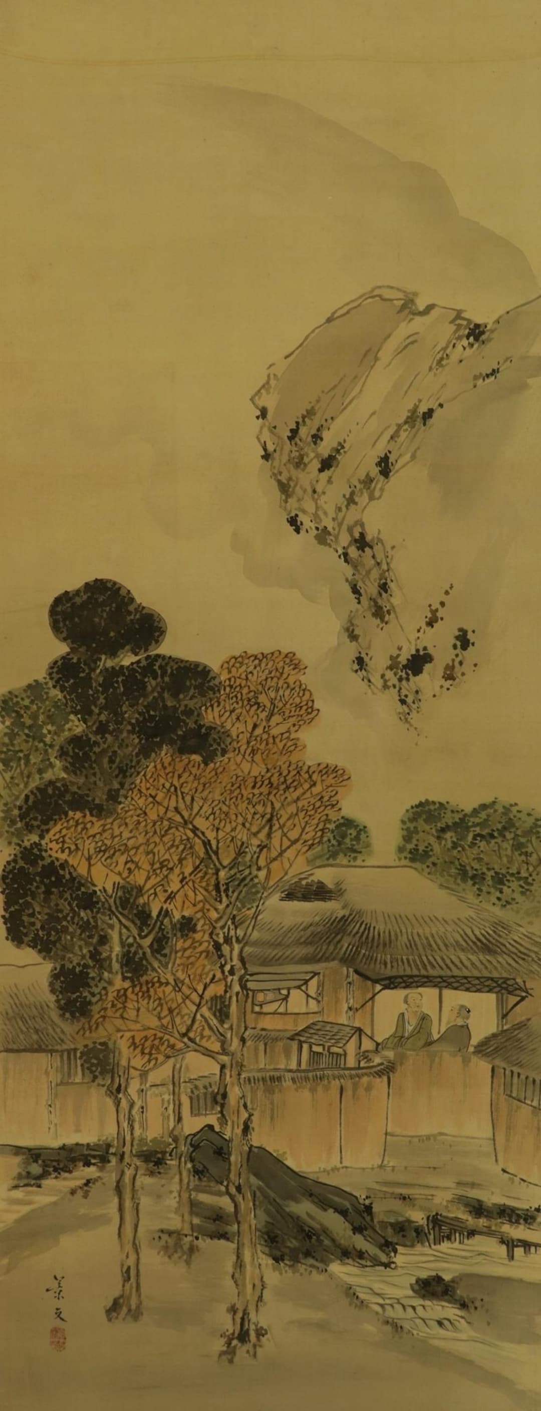 Antique Japanese Wall Hanging Decor,wall Decor Art,landscape