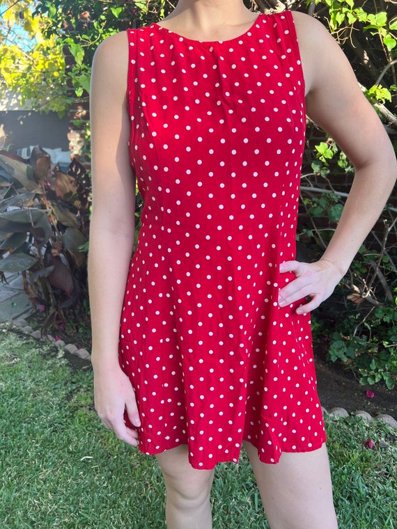 Vintage babydoll polka dot Summer Dress - image 1