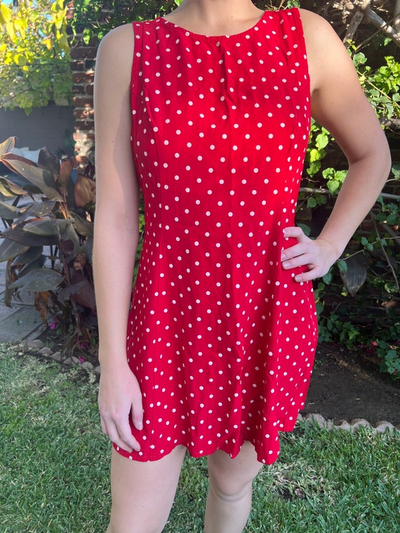 Vintage babydoll polka dot Summer Dress - image 4