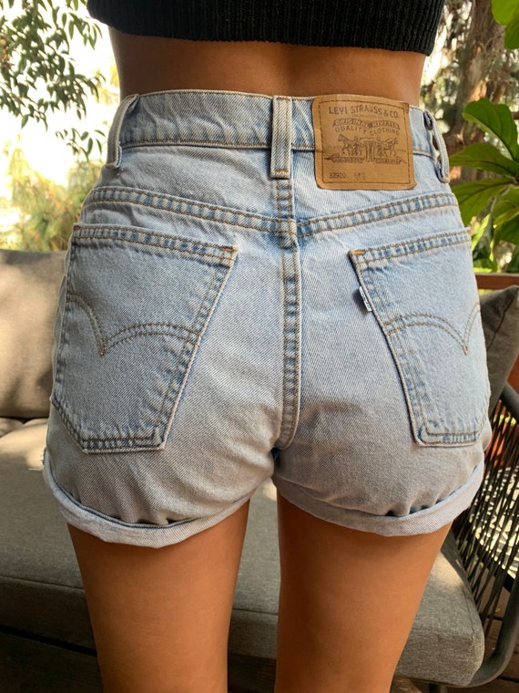 Vintage Washed High Waisted Shorts
