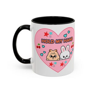 Stray Kids Minsung Heart Mug | Kawaii Ceramic Coffee Cup (11 oz or 15 oz)