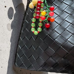Antipasto Charm | One of a Kind Handmade Bag Charm | Beaded Keychain | Functional Art Object