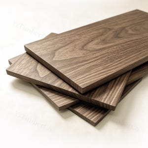 Premium American Black Walnut,Black Walnut Boards,Custom Size Cutting,Solid Black Walnut,Thick Black Walnut Planks,Natural Hardwood.