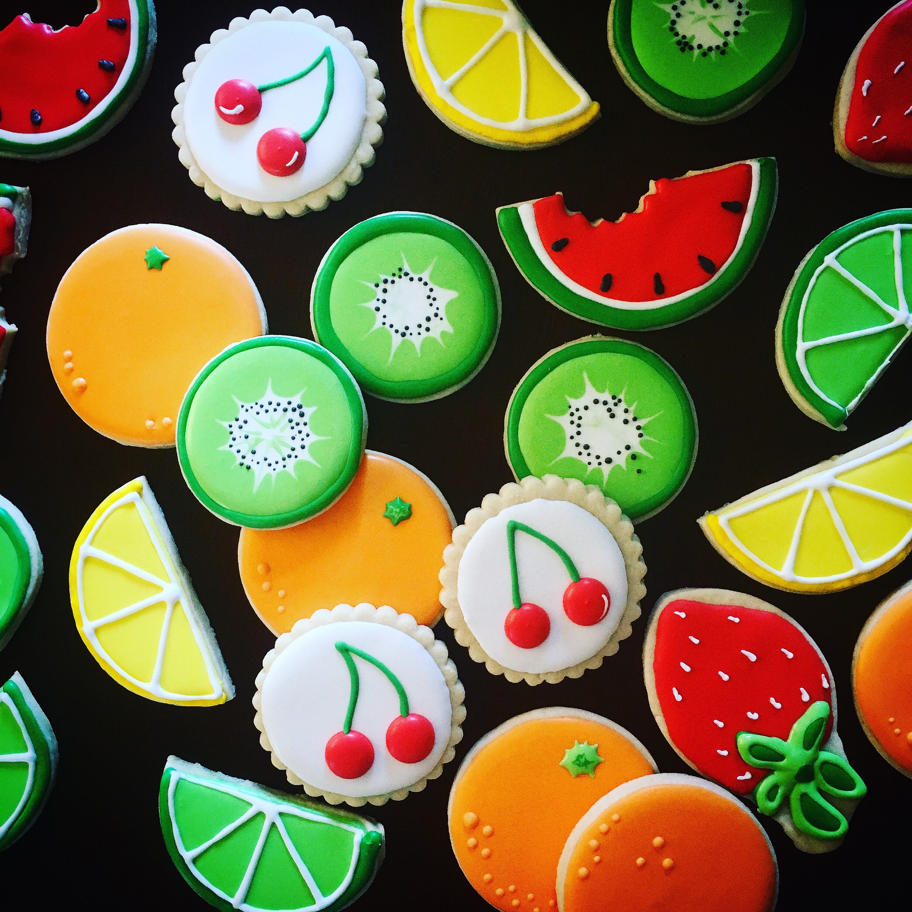 Colorful fruit cookies Etsy
