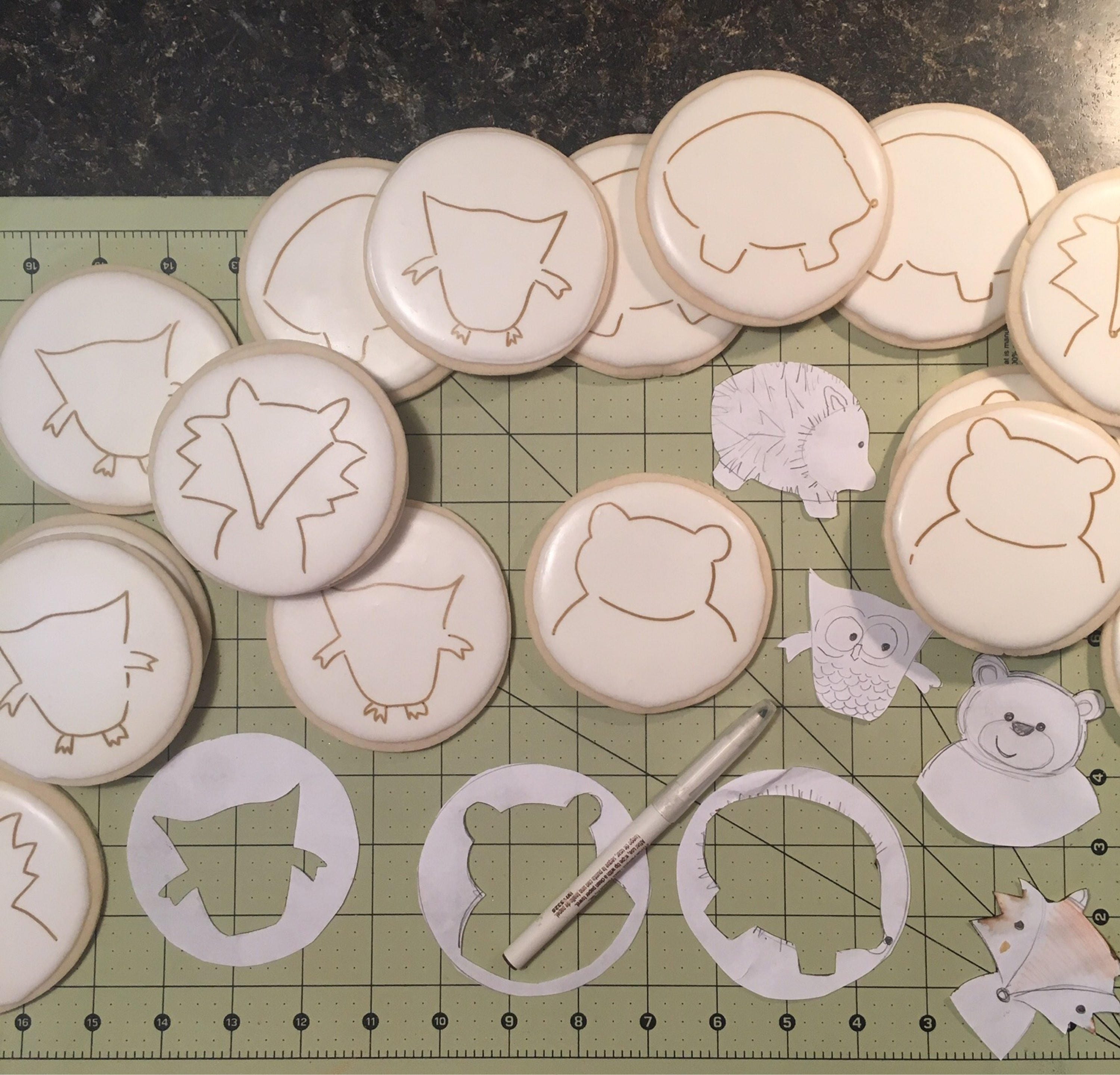12 Woodland Animal Cookies | Etsy