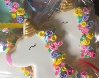 12 Unicorn Sugar Cookies