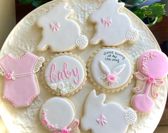 Some bunny is on the way Girl Baby Shower