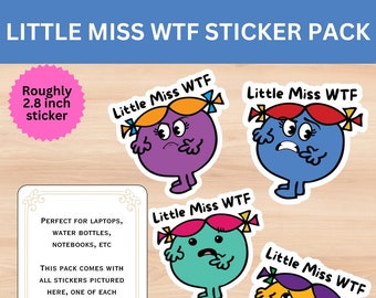 Little Miss WTF Sticker Pack