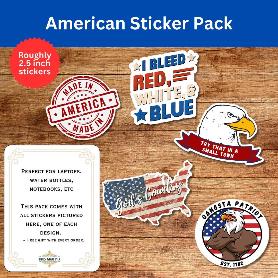 American Sticker Pack - Etsy