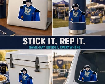 W Kiss-Cut Stickers