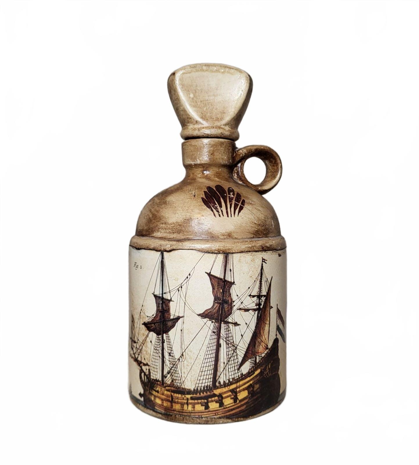 Ceramic Ship Decanter - Etsy