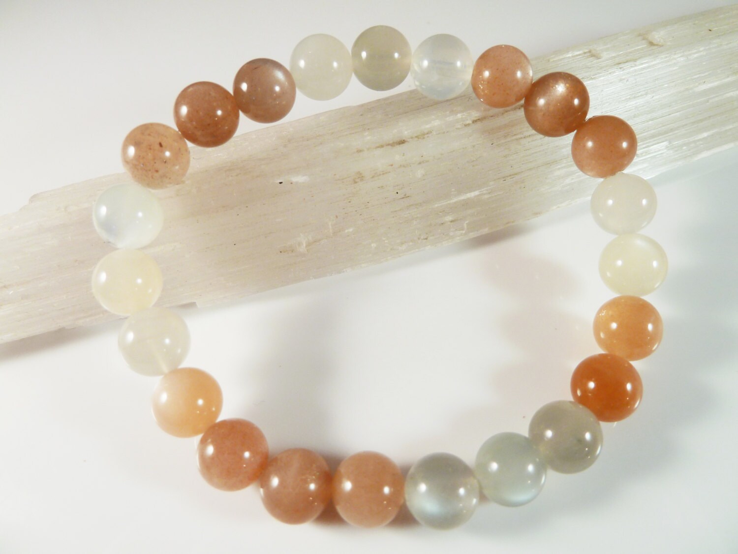 moonstone stretch bracelet