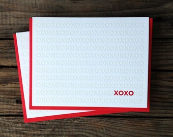 XOXO Letterpress Card