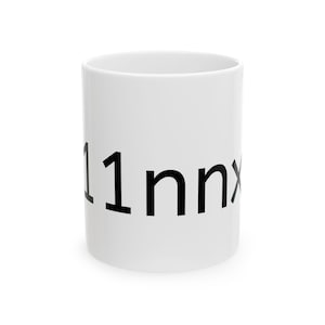 Monospace Code Text Mug | Ceramic 11oz 15oz