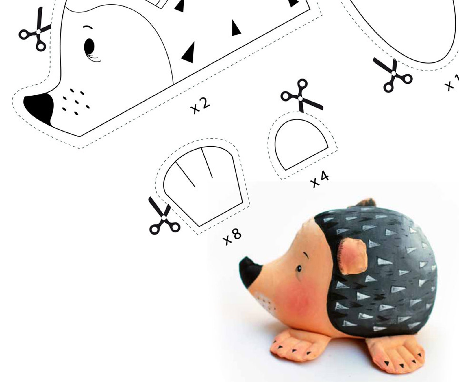 Pattern PDF Hedgehogpincushion Pattern INSTANT DOWNLOAD Etsy