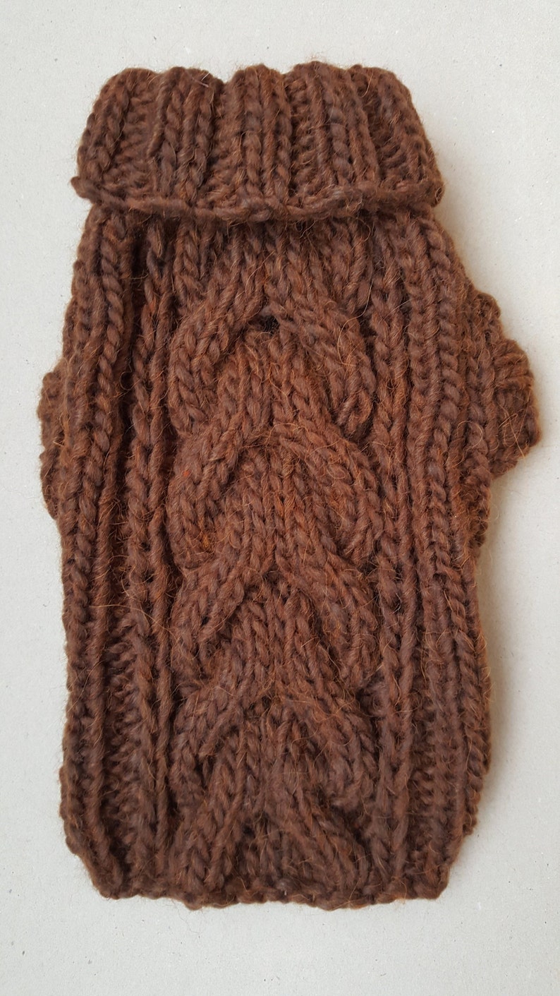 Light Gray Cable Knit Dog Sweater Small Dog SweaterChihuahua Etsy