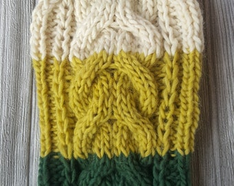 Green Cable Knit Dog Sweater -Small Dog Sweater-Chihuahua sweater-Pet Sweater-Dog Costume Multiple sizes