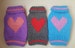 Hand Knit Heart Design Dog Sweater -Small Dog Sweater-Chihuahua sweater-Pet Heart Sweater-Dog Heart Costume size XS- S -M 