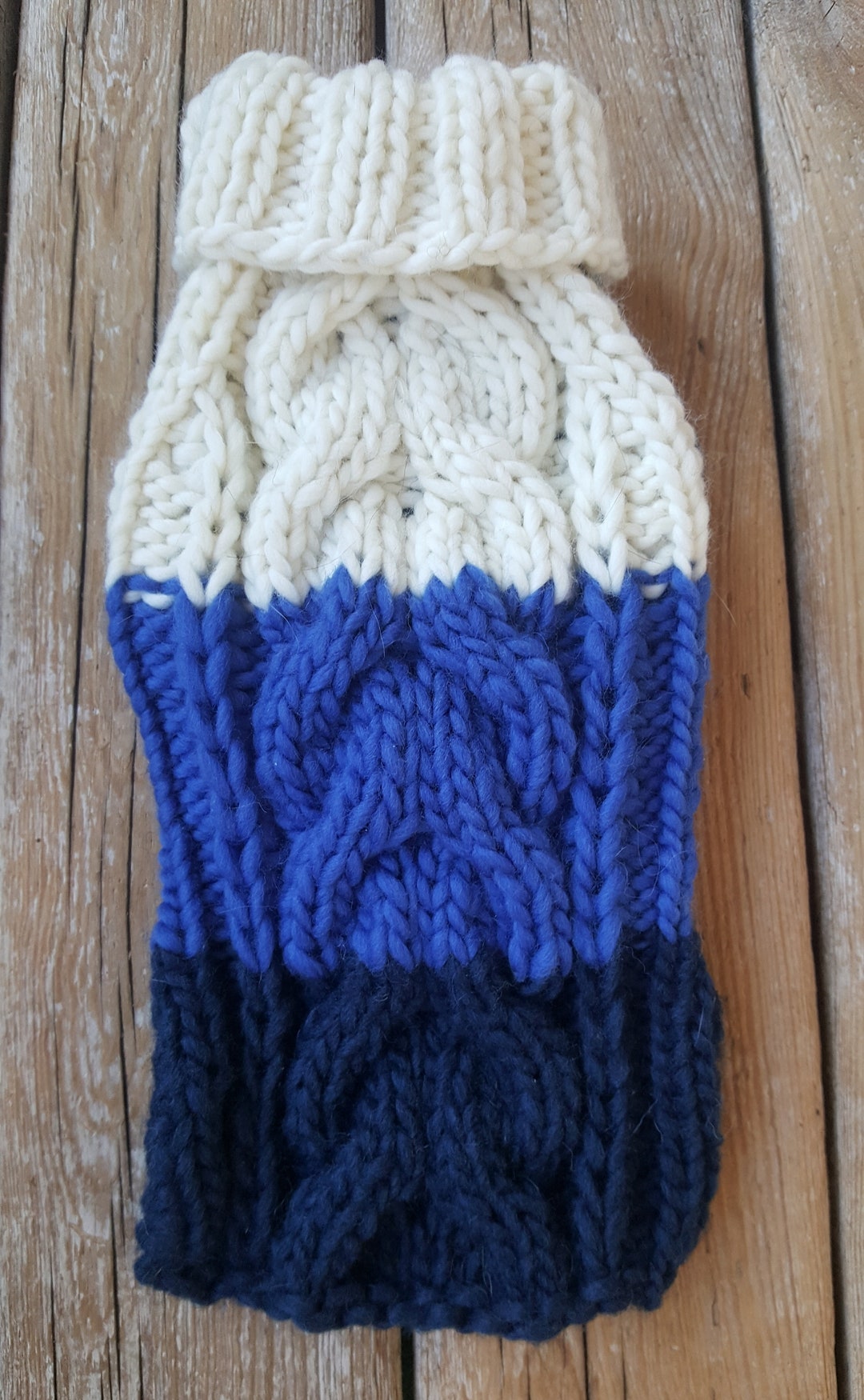 Small Dog Sweater Blue Dog Sweaterdog Coatdog Costumedog Etsy