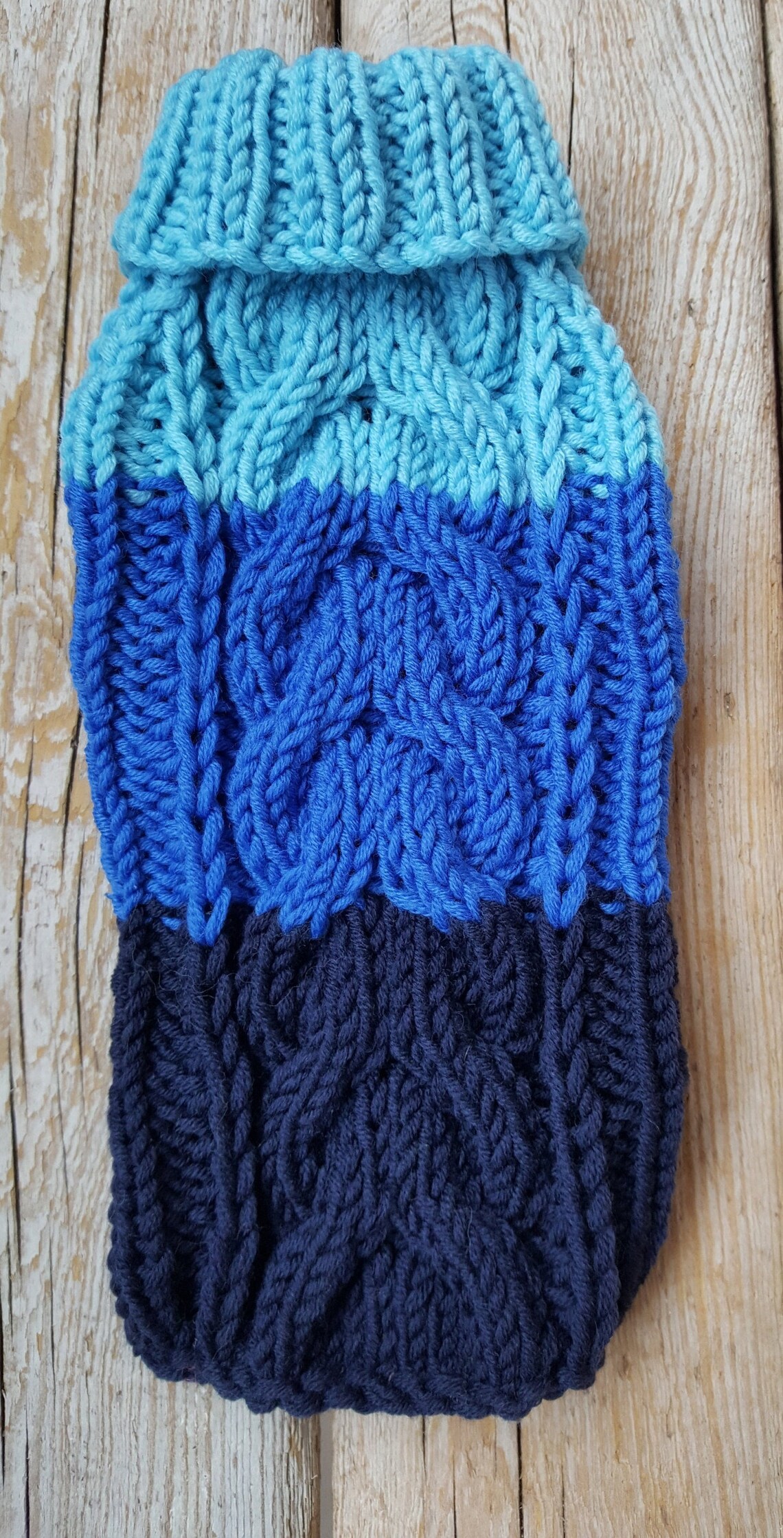 Small Dog Sweater Blue Dog Sweaterdog Coatdog Costumedog Etsy