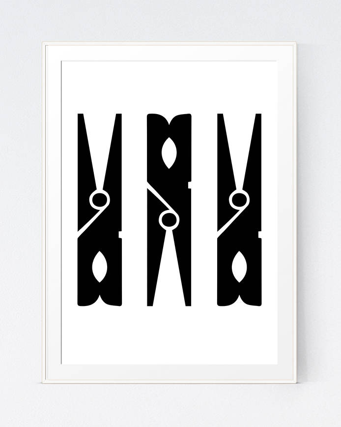 Home & Living Home Décor Prints Laundry Room wall art black and white prints printable digital