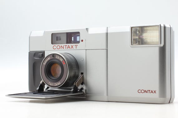 Titanium | Mint | Contax T 35mm Rangefinder Film Camera Carl Zeiss Sonnar 38mm f/2.8 T* | Fully Working | From Japan