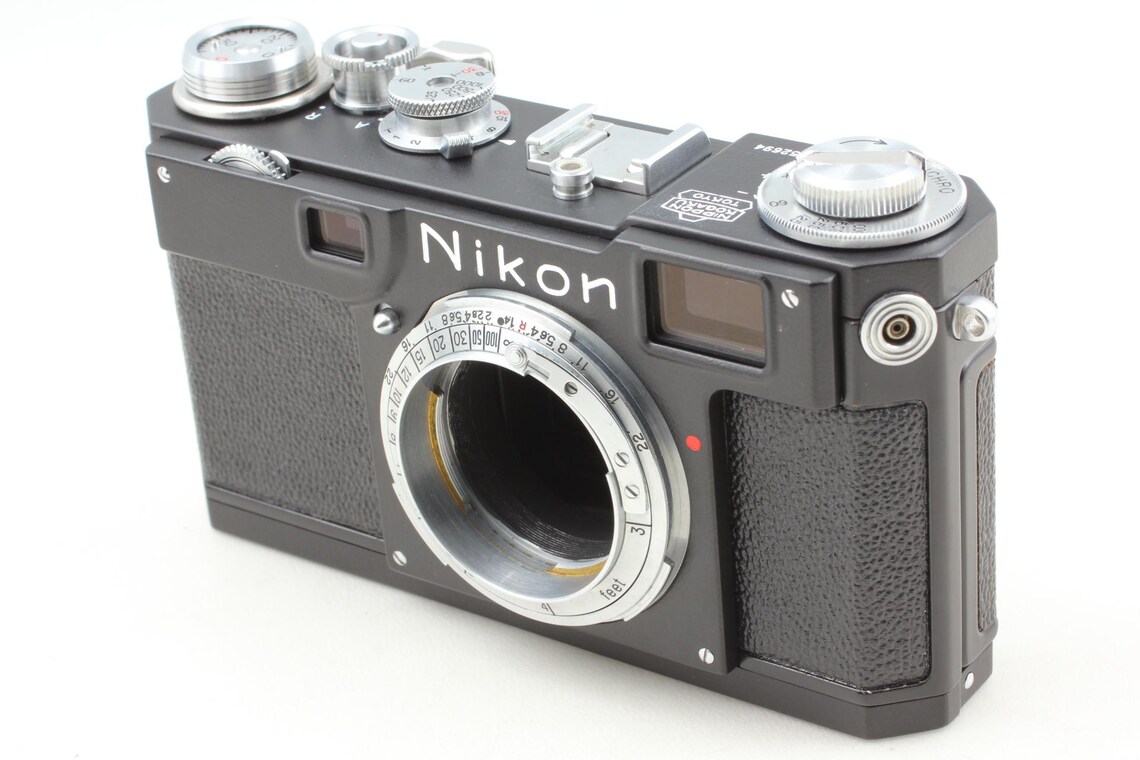 Black Repaint | Almost Unused | Nikon S2 35mm Rangefinder Film Camera Body | Fully Working | From Japan | 1950s Classic, Foto 1 von 5