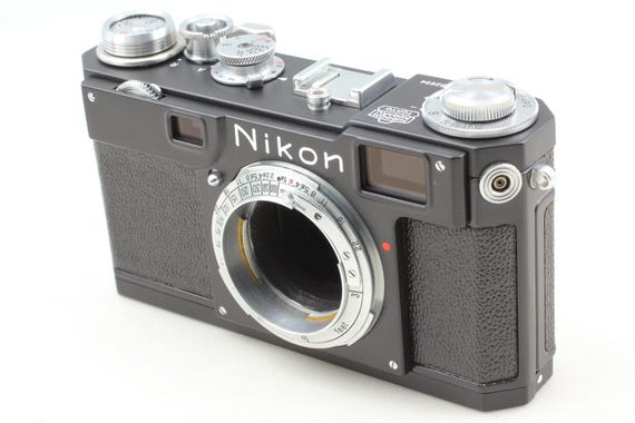 Black Repaint | Almost Unused | Nikon S2 35mm Rangefinder Film Camera Body | Fully Working | From Japan | 1950s Classic