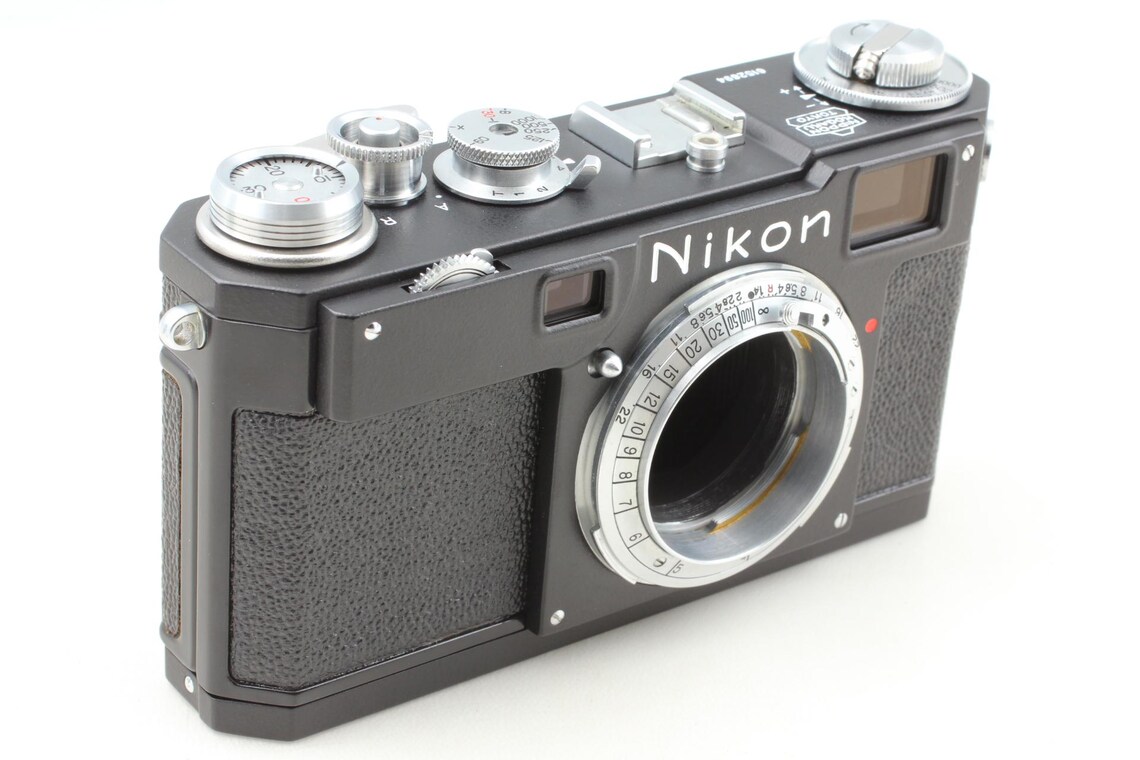 Black Repaint | Almost Unused | Nikon S2 35mm Rangefinder Film Camera Body | Fully Working | From Japan | 1950s Classic, Foto 3 von 5