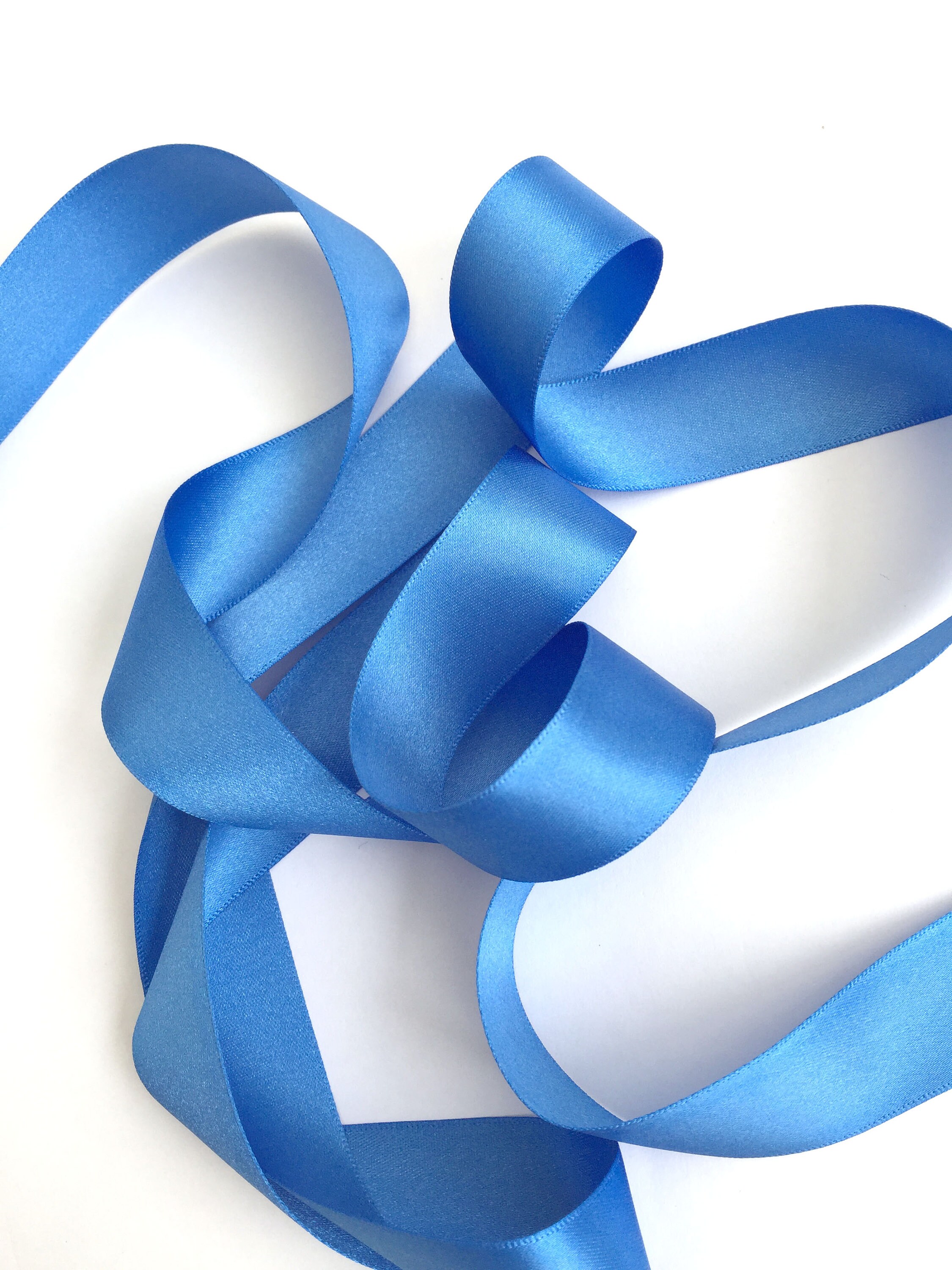 Trimming Shop Double Sided Satin Polyester Ribbon 25 meters Satin Ribbon  Polyester Ribbon, Royal Blue, 25mm