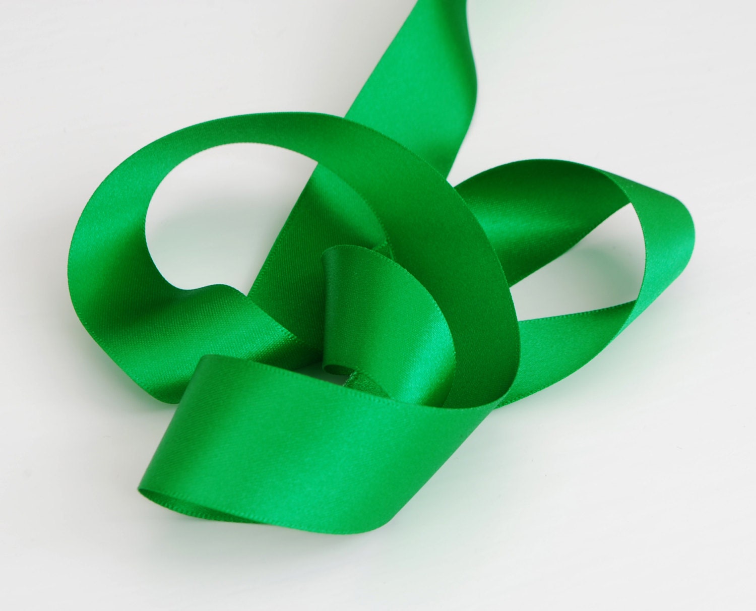 Emerald Green Double Satin Ribbon 25mm 1 Inch Width Etsy UK