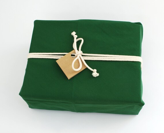 Reusable Cotton Gift Wrap, Zero Waste Plastic Free Gift Wrapping