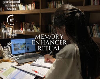 Memory Enhancer Ritual Spell | Focus  Mental Clarity Ritual | Memory  Learning Energy | Concentration, Recall  Study Support