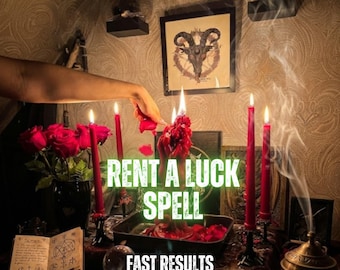 Rent A Luck Spell | Good Luck Ritual | Fortune & Success Manifestation | Personalized Spiritual Energy Work | Prosperity Blessing