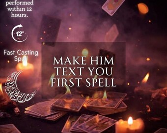 Make Him Text You First Spell | Communication & Attraction Ritual | Get Him to Message | No Contact Reconnection | Custom Spell
