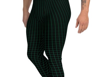 Outrun grid mens leggings