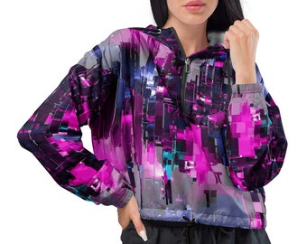 Cyberpunk cropped windbreaker