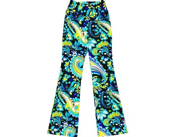 Paisley Psychedelic Flare Leggings