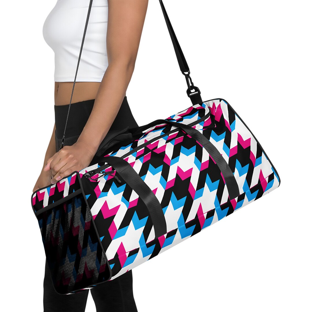 Houndstooth Duffle Bag Etsy UK
