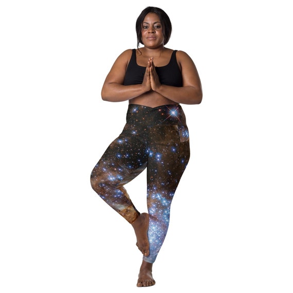 Space Galaxy V Waist Leggings With Pockets -  Sweden