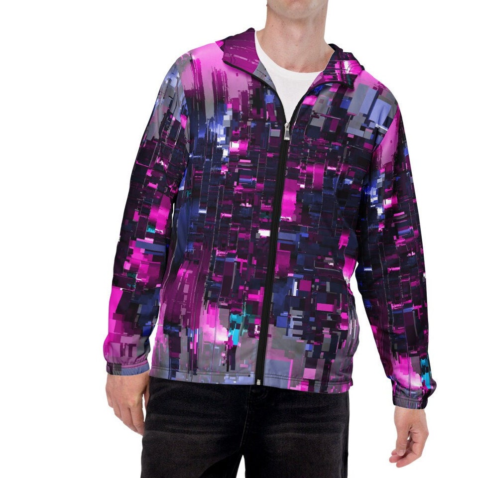 Cyberpunk Zipped Windbreaker - Etsy Cyberpunk Zipped Windbreaker - Etsy
