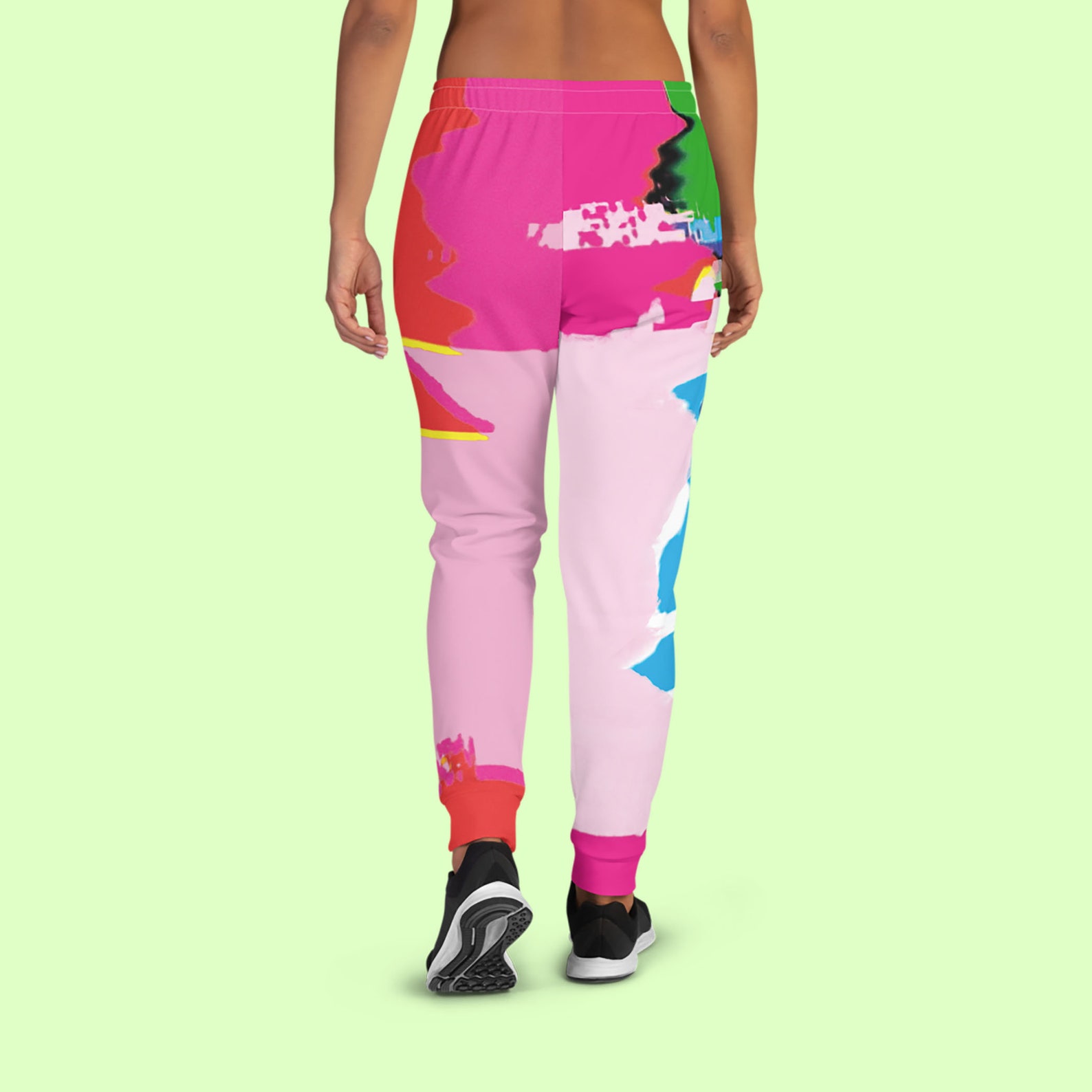 colourful jogging bottoms
