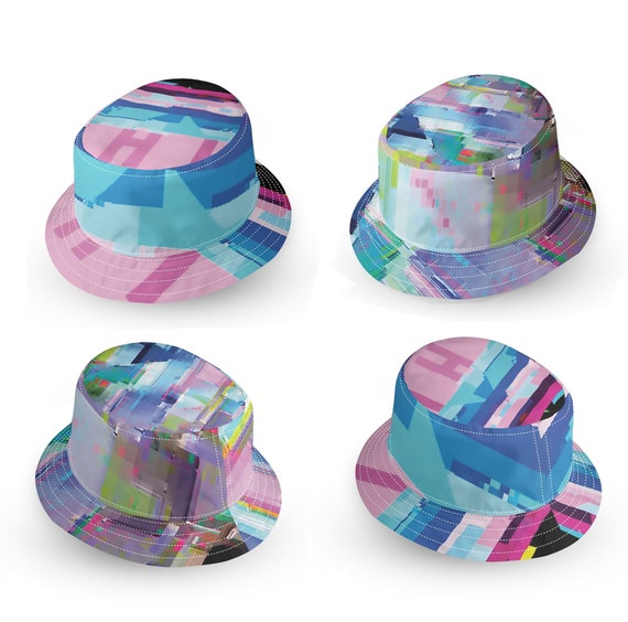 vaporwave bucket hat